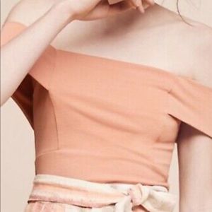 Anthropologie Deletta Ponte off the shoulder top